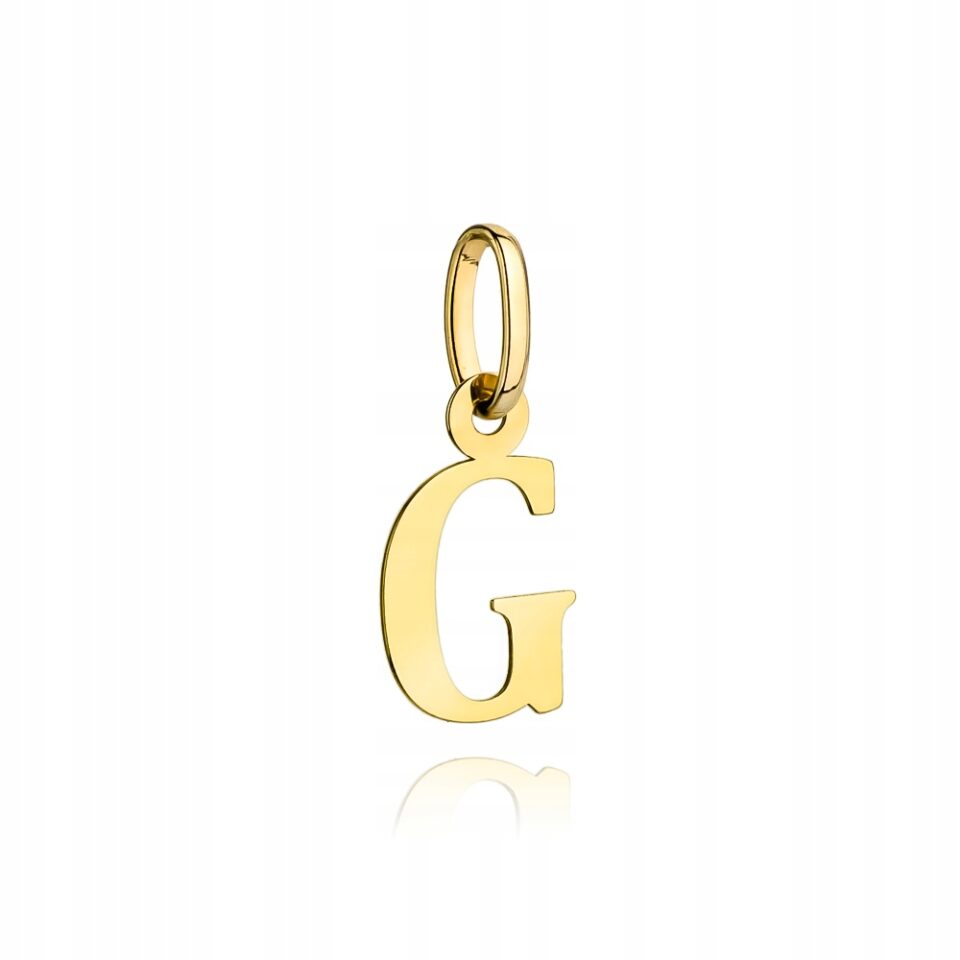 Literka G złota 585