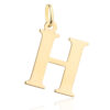 Złota literka H 585 2 cm
