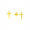 Kolczyki złote krzyżyki 585