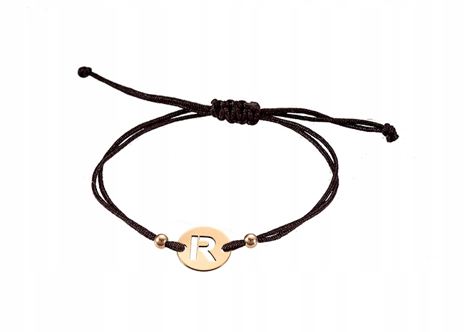 Literka złota R na sznurku 333