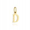 Złota literka D 585