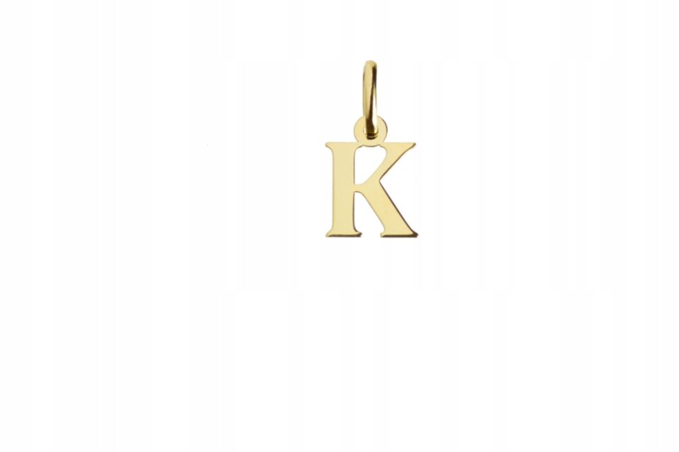 Złota literka K 585