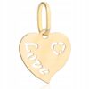 Zawieszka złota serce Love 585