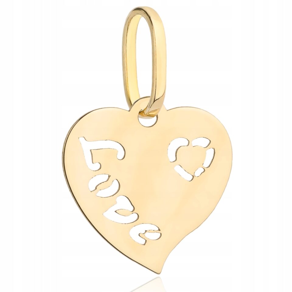 Zawieszka złota serce Love 585