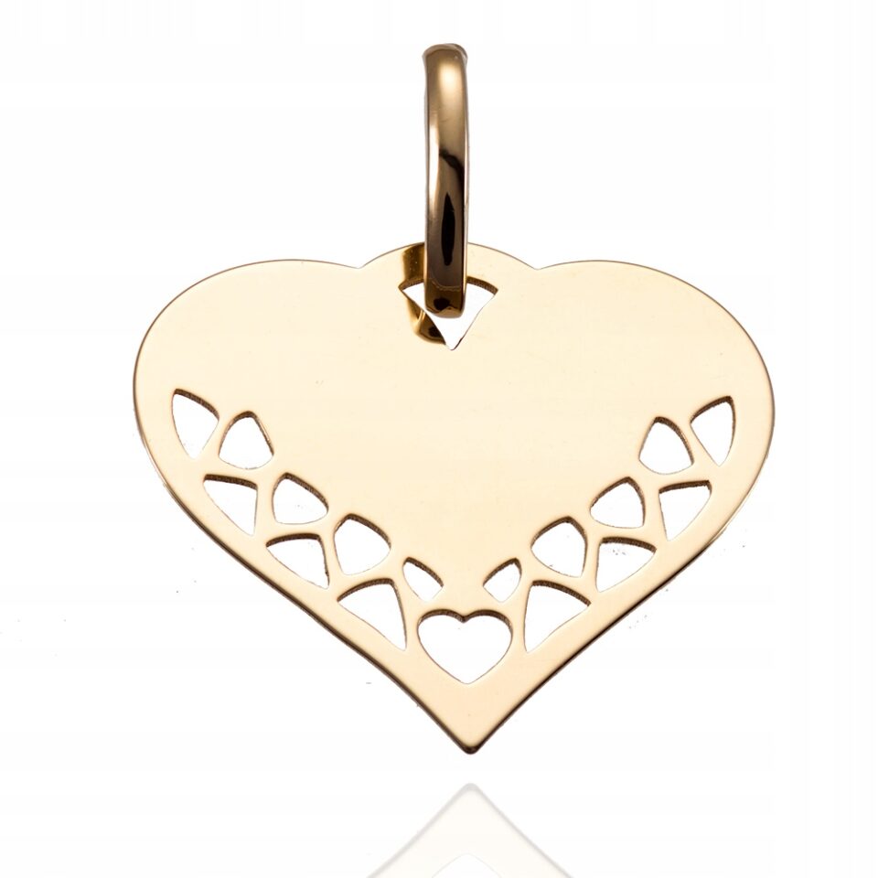 Wisiorek złote serce 585