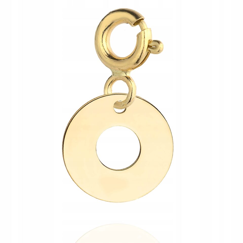 Zawieszka charms kółko próba złota 333