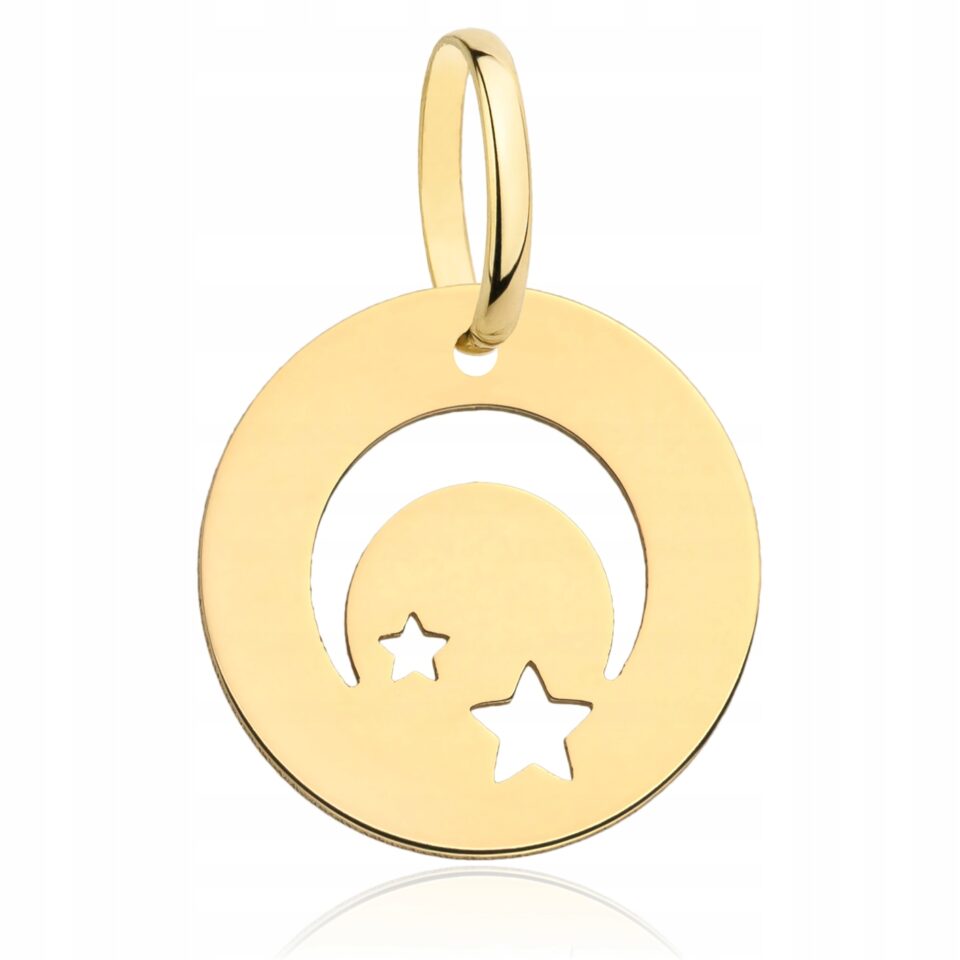 Zawieszka księżyc złoty 333