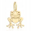 Złoty wisiorek żaba 333
