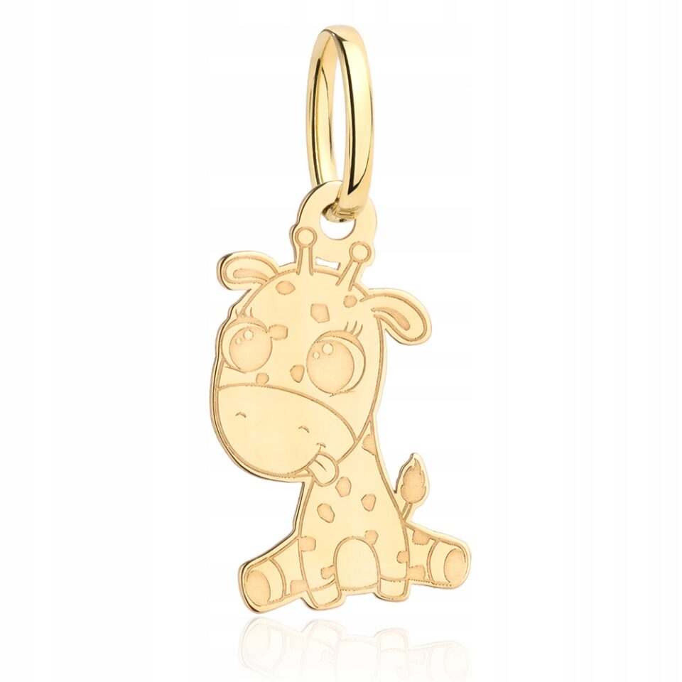 Zawieszka żyrafa złoto 333