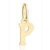 Literka P wisiorek złoty 585