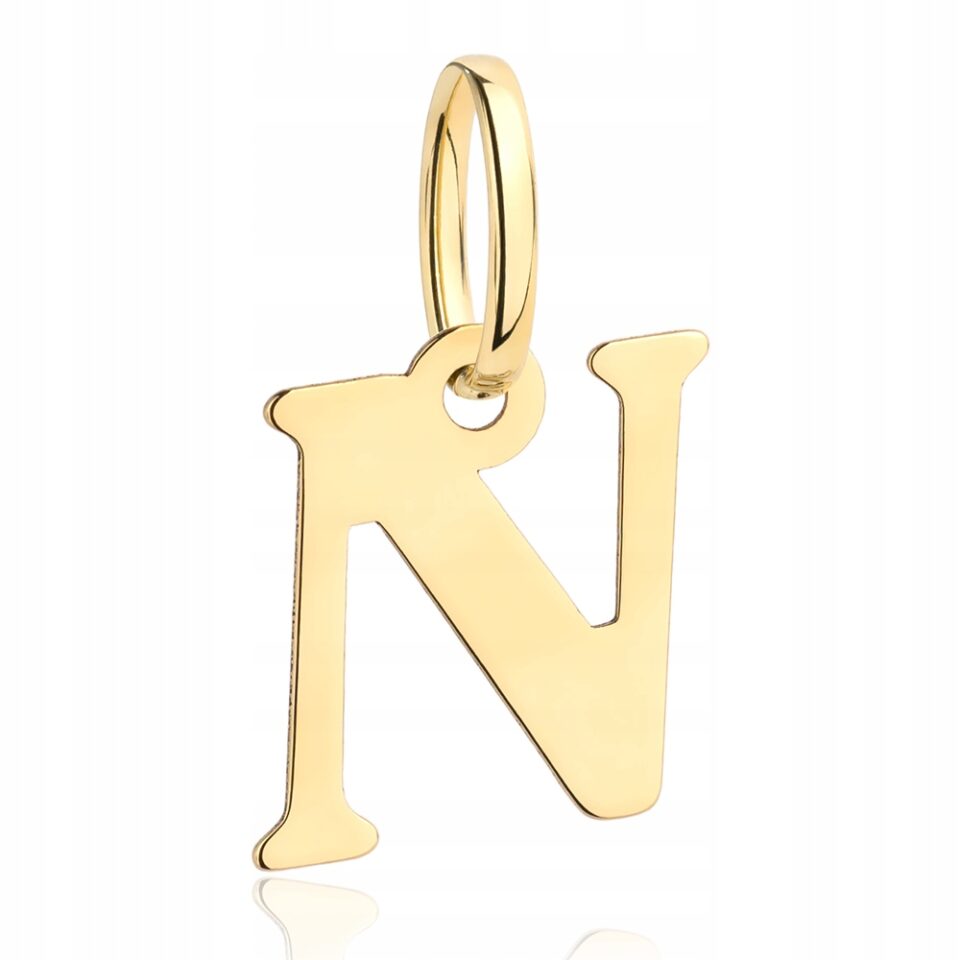 Literka N wisiorek 333