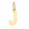 Literka J zawieszka złota 585