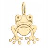 Wisiorek żaba złota 585