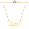 Złoty łańcuszek z imieniem Zuzia 585