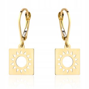 Kolczyki słońca w kwadracie 585